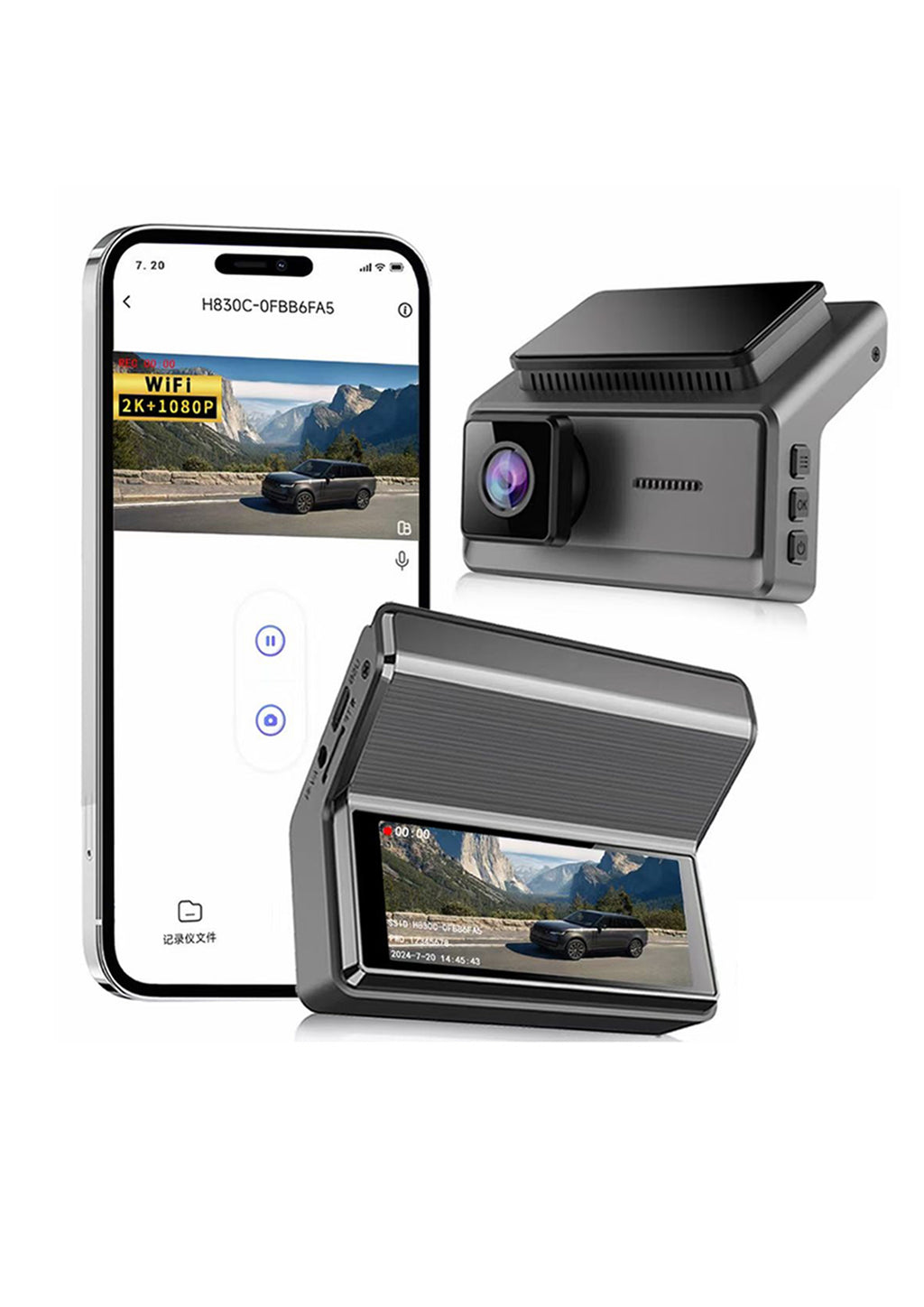 4K App control Dash Camera