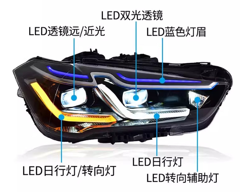 2016-2019 year LED Headlight for BMW X1 F48 F49 LED front lamps Projector Lens