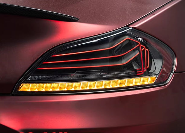 Black LED tail Lights for 2009-2016 BMW Z4 E89 RGB Driving Lights App-Controlled