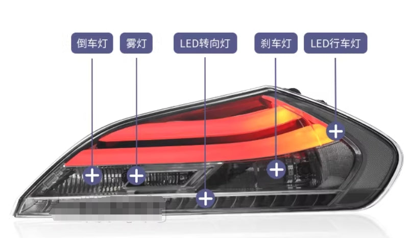 LED Turn Lights for BMW Z4 E89 LED tail lamps rearlights 2009-2016 year Silver