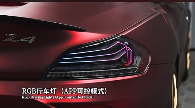 Black LED tail Lights for 2009-2016 BMW Z4 E89 RGB Driving Lights App-Controlled